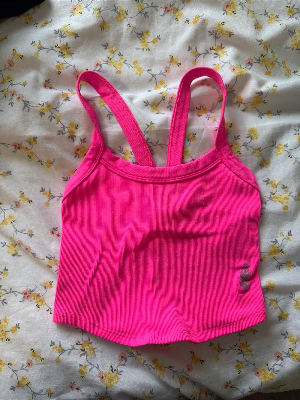 FP Movement by Free People Hot Pink Ribbed Tank